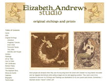 Tablet Screenshot of elizabethandrewsstudio.com